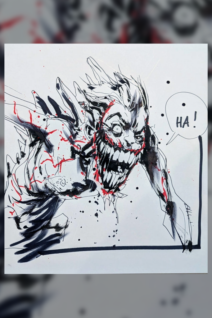 Absolute Batman #15 – Absolute Joker Concept Drawing – Original Art by Jock