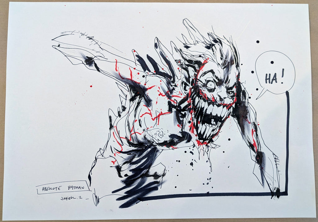 Absolute Batman #15 – Absolute Joker Concept Drawing – Original Art by Jock