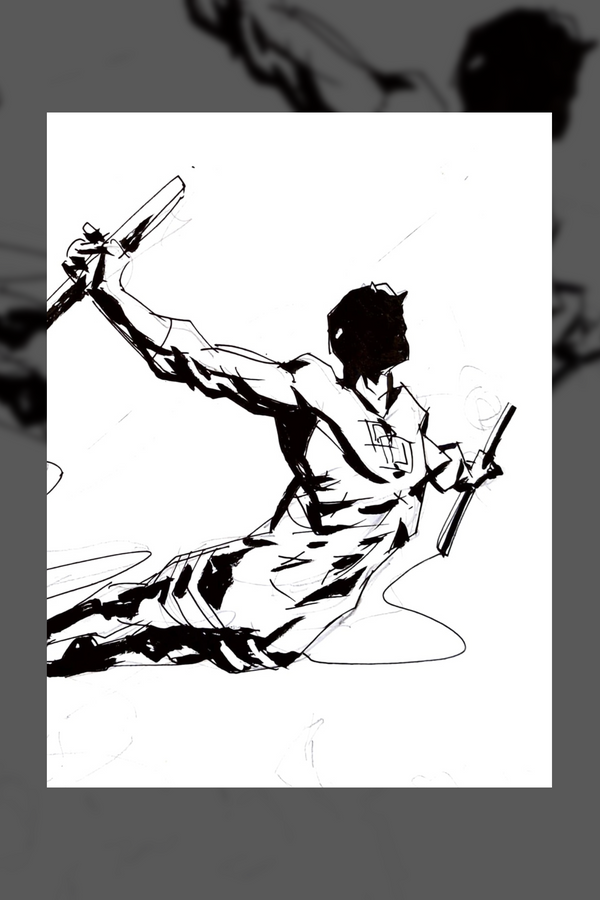 DAREDEVIL: REBORN Cover Sketch 1