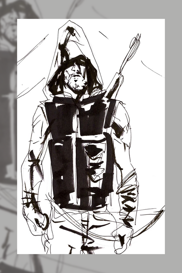 GREEN ARROW: Year One Deluxe HC Sketch