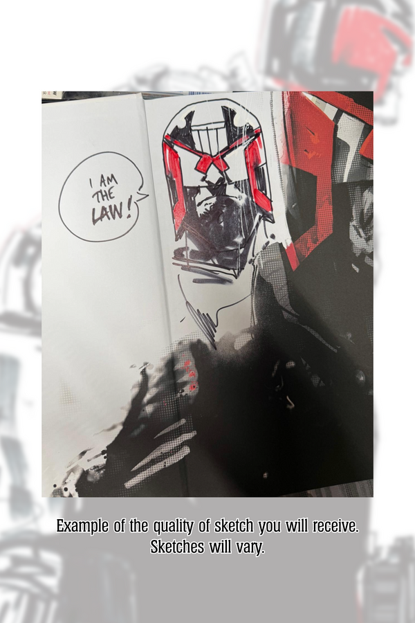 The Art of Judge Dredd - Deluxe Slipcase Edition with Original Dredd Sketch