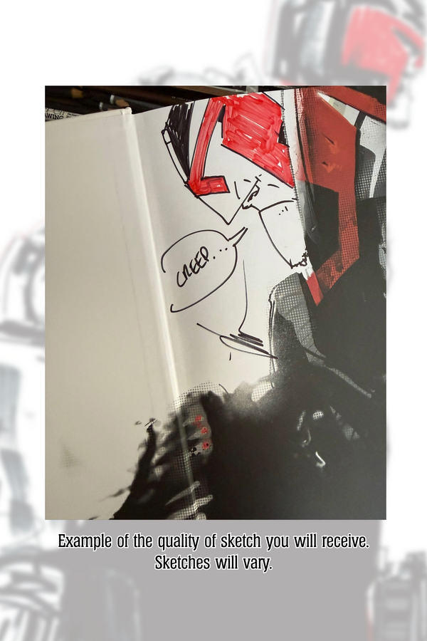 The Art of Judge Dredd - Signed Hardback Edition with Original Dredd Sketch