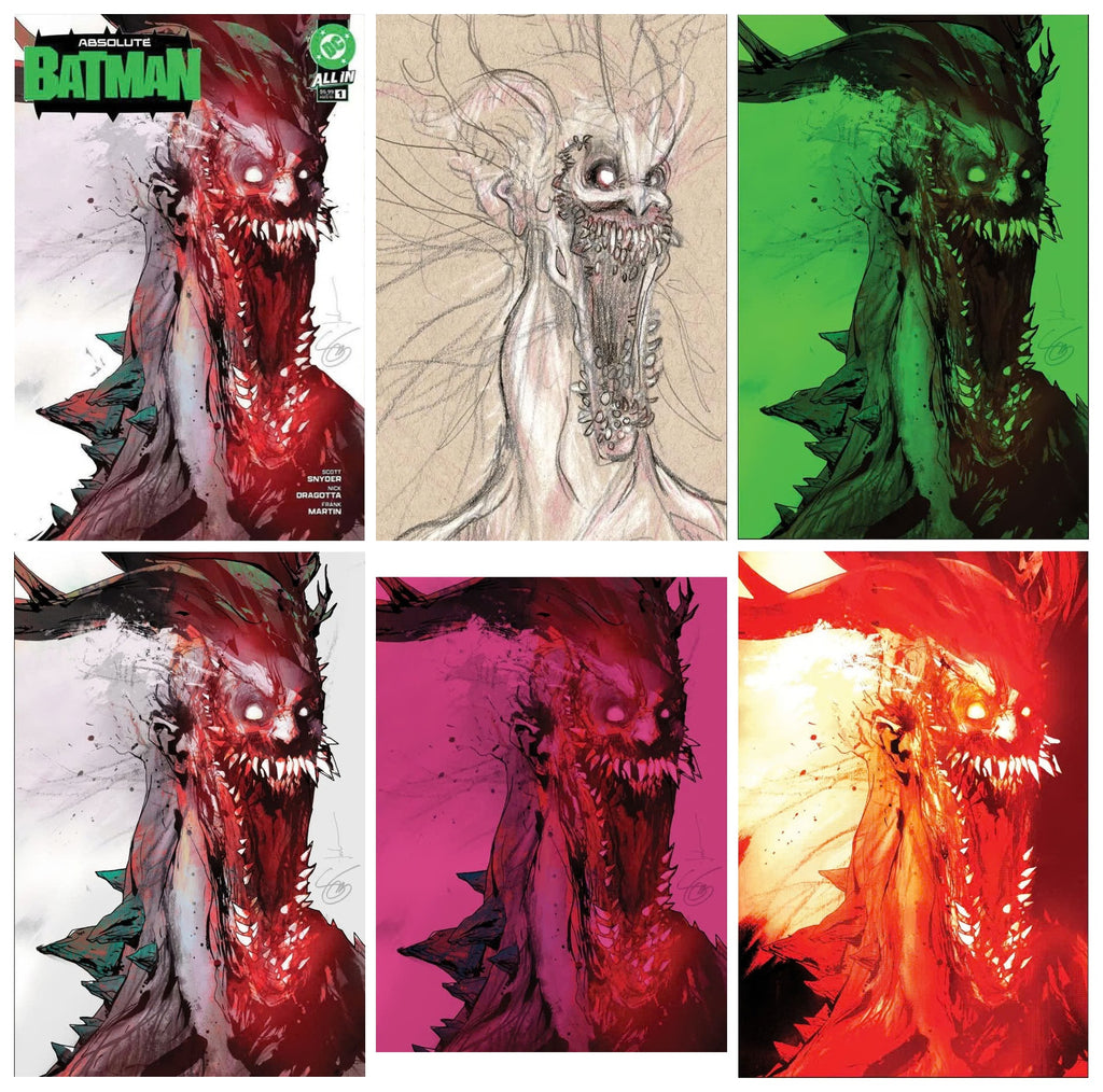 Absolute Batman #25 – Complete Scott Snyder & Jock Variant Set – Signed & Hand-Finished