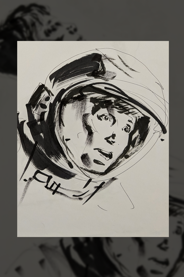 GRAVITY - Original ink character studies - Mondo (1)