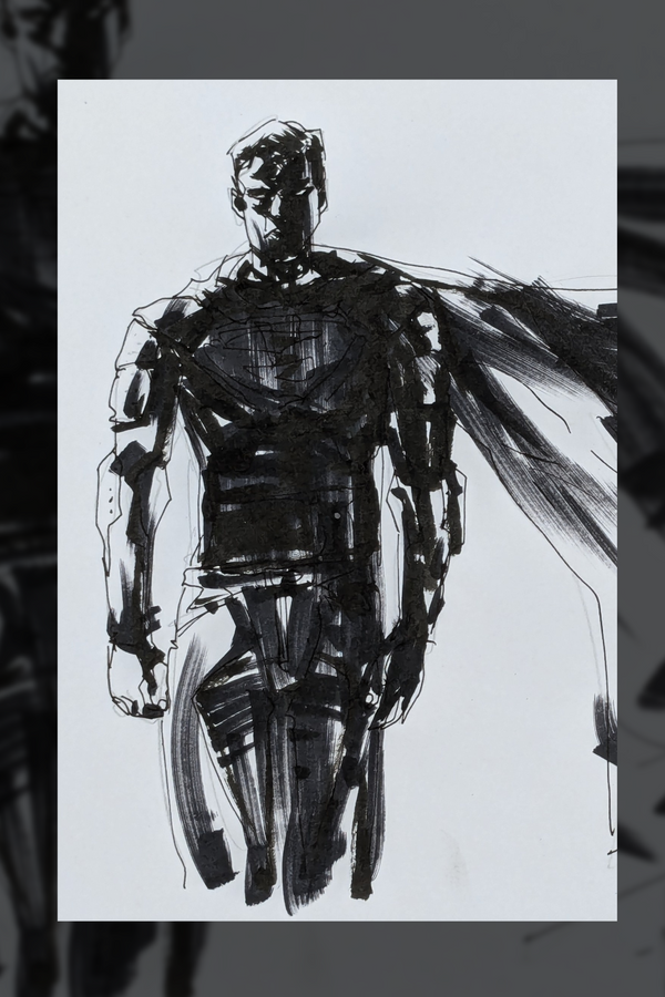 SUPERMAN - Working drawing for Superman: American Alien (1)