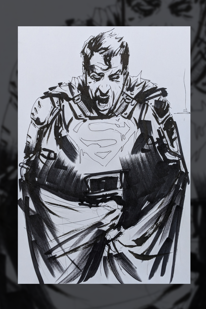 SUPERMAN - Working drawing for Superman: American Alien