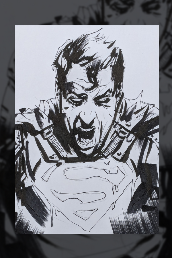 SUPERMAN - Working drawing for Superman: American Alien