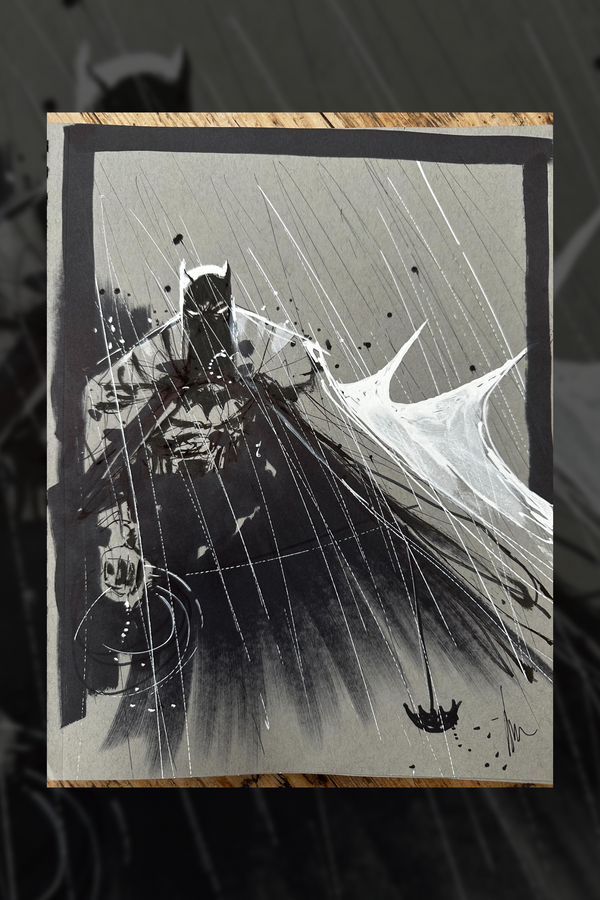 BATMAN 9x12 Original Art