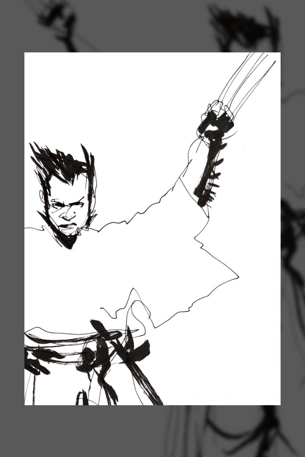 WOLVERINE MAX:  Working Sketch 1