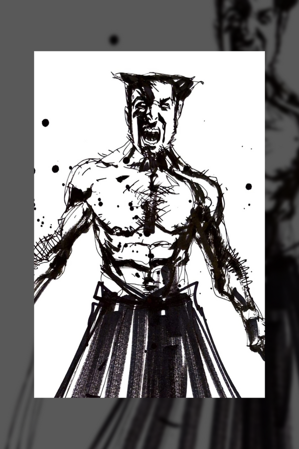 WOLVERINE MAX:  Working Sketch 3